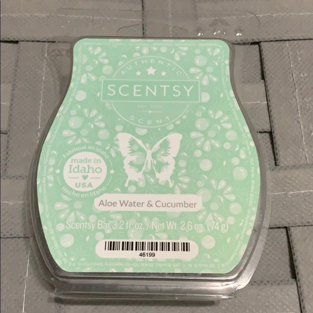 Scentsy Aloe Water & Cucumber bar